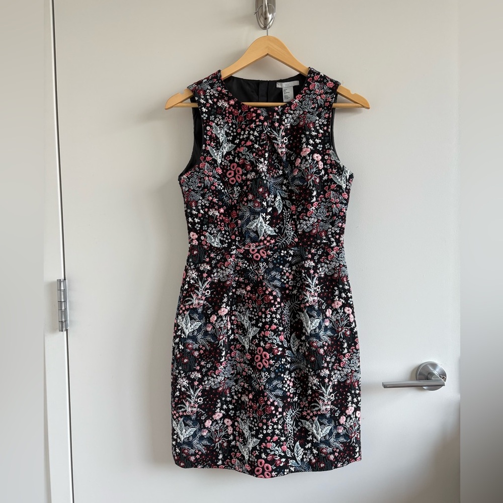 H&M Jacquard Weave Mini Dress Size 6